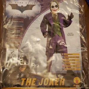 Child's The Joker Halloween Costume Size Large